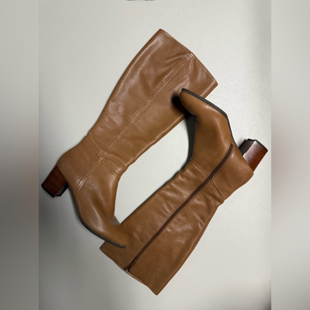 Vionic Brown Leather Knee-High Boots